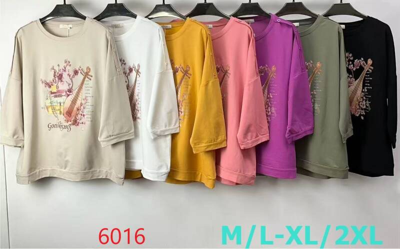 Bluzki damskie Roz M/L-XL-2XL, Mix Kolor Paczka 12 szt